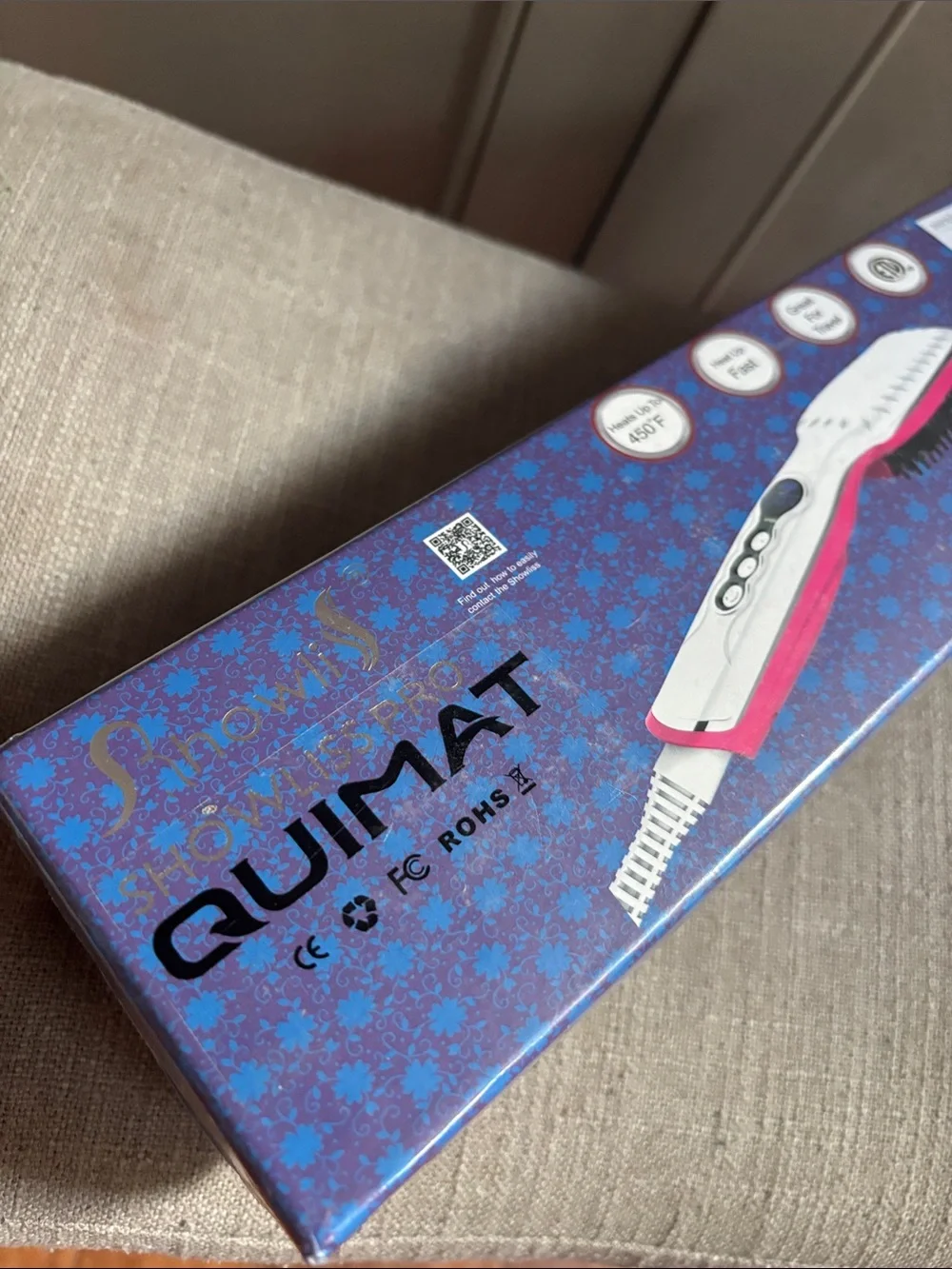 New Showliss Pro Quimat Hair Straightening Brush